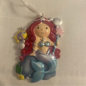 Mermaid Princess Girl Christmas Ornament